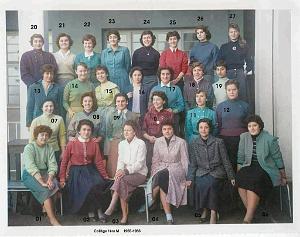 COLLEGE MODERNE DE JEUNES FILLES 1955 1 ERE